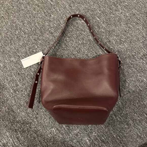 Reformation Dark Brown Leather Shoulder Bag - Picture 6 of 11